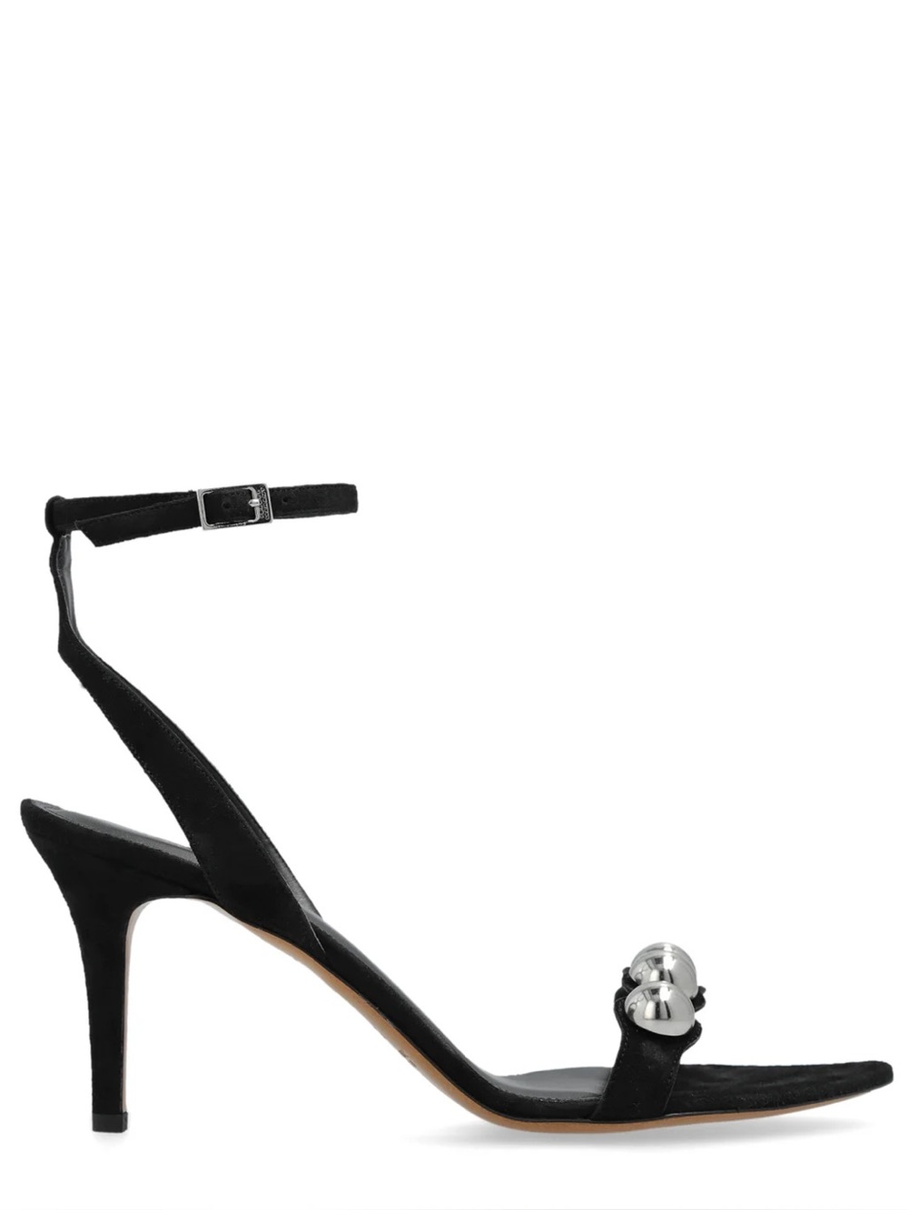 Isabel Marant Vilja Heeled Sandals in Black Leather | VERY SLIGHTLY USED